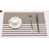 Curry White Striped Teslin Placemat,one colour only,Plastic【Packaging without Words】_201604925