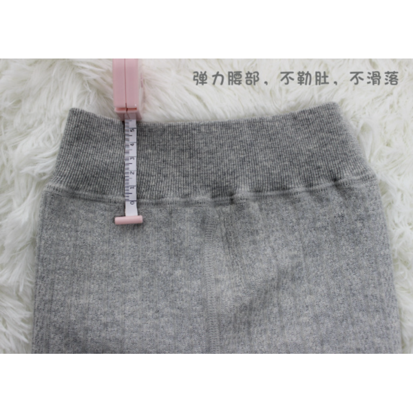 Twisted Padded Thickened Bottom Pants Combed Cotton Nine Minute Pants Warm Pantyhose Nine Minute Pants XS Girls 79% Cotton 18% Nylon 3% Spandex [No Text Package].