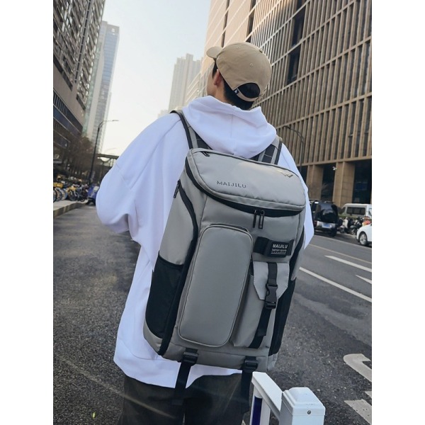 Sports large-capacity multi-purpose outdoor travel hiking bag monochrome clear [no text packing