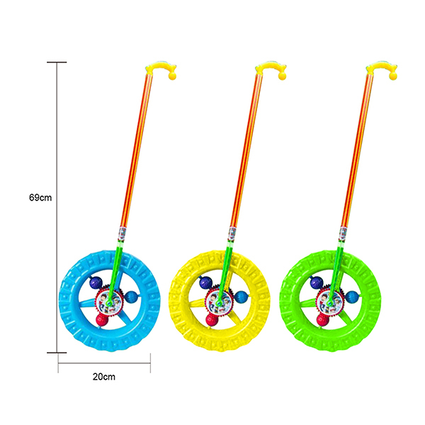Щенок толкает колесо Каталка с палочкой пластик【Упаковка на английском языке】_200968782_hd