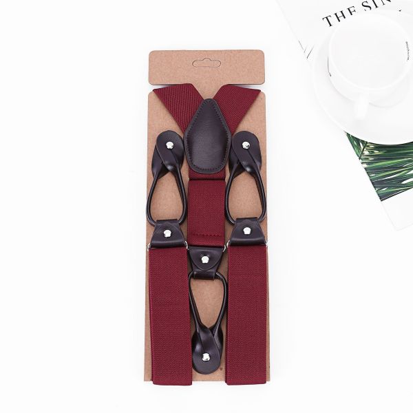 Unisex Triangle 6 Clip Stretch Belt