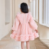 Children's bow mesh dress (90-130CM),100% nylon,Girls,XS-XL,Long sleeve【Packaging without Words】_P02811989_2_m