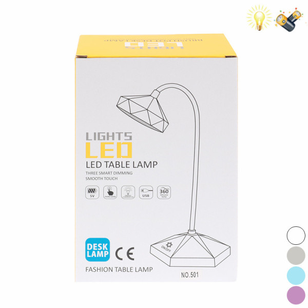 Touch sensitive desk lamp with USB cable  Plastic【English Packaging】_200528608_hd