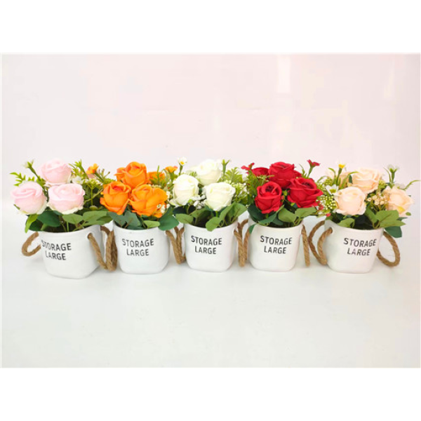 Anti-ceramic pot for roses,Multiple styles,Plastic【Packaging without Words】_201606571_hd