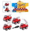 12PCS 4 Styles DIY Puzzle Puzzle Fire Truck (Manual),Plastic【English Packaging】_201718387