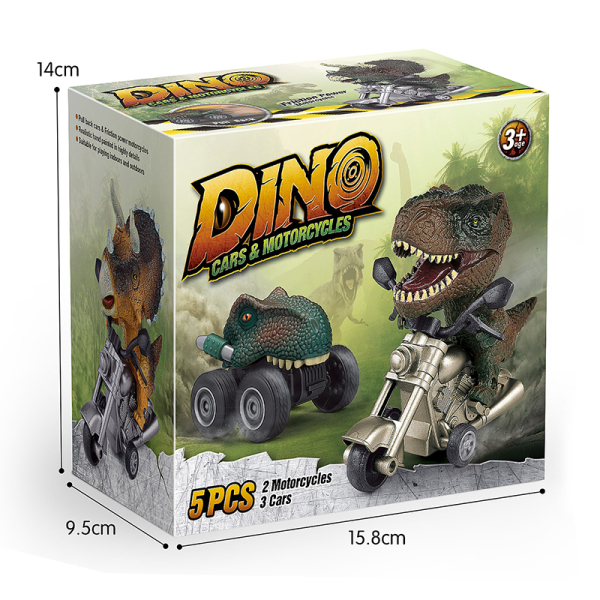 5pcs Dinosaur Car