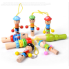 Wooden Musical Instrument Cartoon Whistle,one colour only,wood【Packaging without Words】_201543122