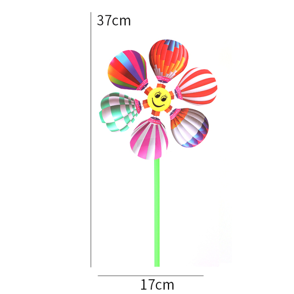 2 styles of hand-held smiley face windmills