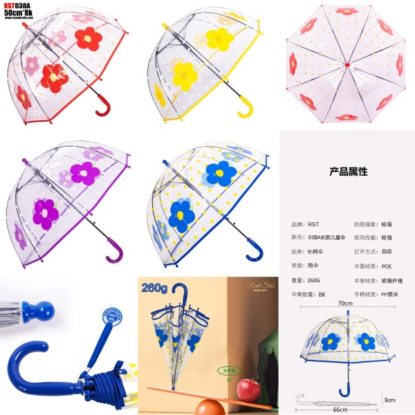 Детский прозрачный зонтик PP