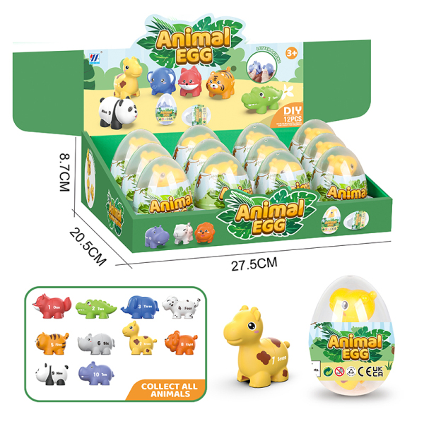 Dinosaur Egg Giraffe Numbers Animal Matching