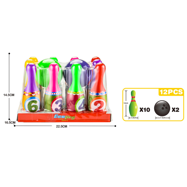 Мультяшный набор для боулинга,пластик【Упаковка на английском языке】_201531354_hd