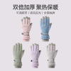 Cold resistant, anti slip, and thick woolen warm gloves,Women,Uni size,split-finger gloves,100% polyester fiber【Packaging without Words】_201571260