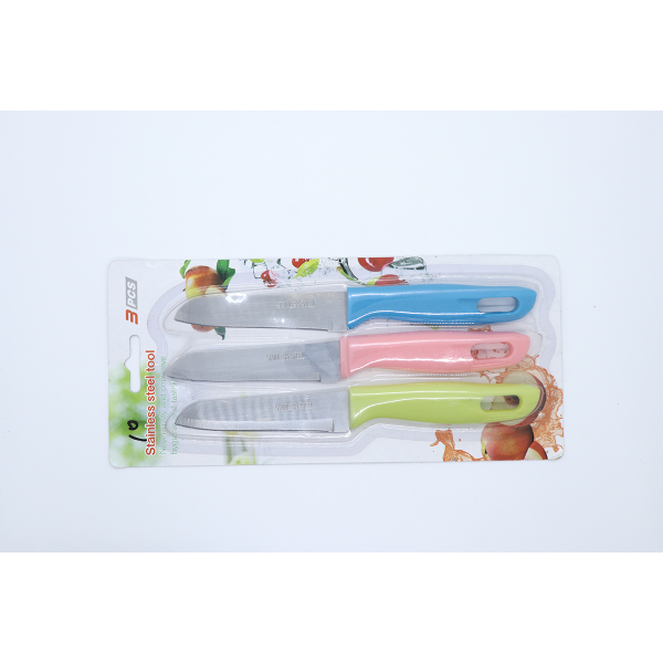 3PC (Random Mixed Color) Fruit Knife Set