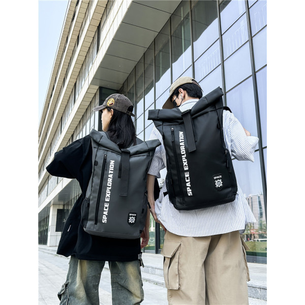 Sports roll mouth waterproof leisure backpack