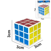3CM Лазерный Умный Куб с белым дном,Квадратная форма колец,3 - граневый,пластик【Упаковка на английском языке】_201975780_1_m