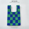 Knit Reversible Pattern Tote Bag,Green,one colour only【Packaging without Words】_P02714462_27_m