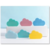 Cloud Sticky Notes 50 pages,Mix color,Plastic【English Packaging】_201501334