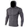 Fitness Running Training Zipper Warm Casual Hoodie Windproof Quick Dry Jacket,92% spandex,8% polyester fiber,Men,S-XXXL,Long sleeve【Packaging without Words】_201634686