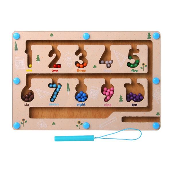 Wooden Magnetic Beads Pen Maze