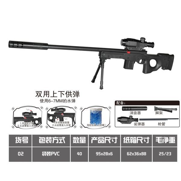 vehicle,Black,40,the tripod,Barrel,Cartridges,Silencer,BB Bullet,3+,6mm,Plastic【English Packaging】_201963888_hd