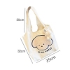 Crossbody Student Tote Canvas Bag,Beige color,one colour only,Plush【Packaging without Words】_P02902098_2_m