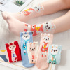 Носки без косточек Love Bear Cartoon 5 пар,Дети,S-XL,75% хлопок,23%полиэфирное волокно,2%полиэстер【Упаковка без надписей】_201636081