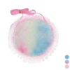 Long ribbon rainbow plush lace round three-dimensional bag with pink, blue, and purple 3 colors 【English Packaging】_201215530