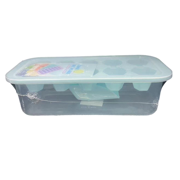 Plastic 10-compartment ice mold with spatula,Mix color,Plastic【English Packaging】_201392634_hd