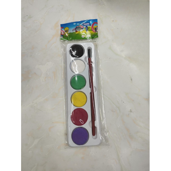 6-color solid pigment [20 * 6cm] single color clear packaging [no text packaging]