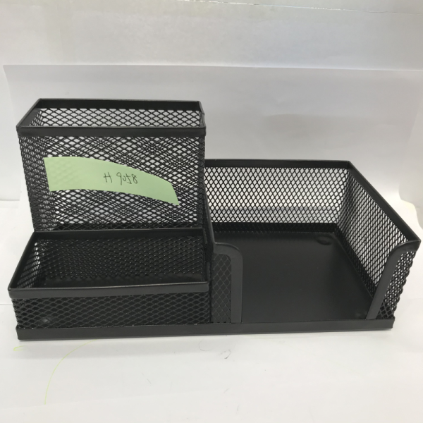 Black Iron Mesh Combination Pen Holder