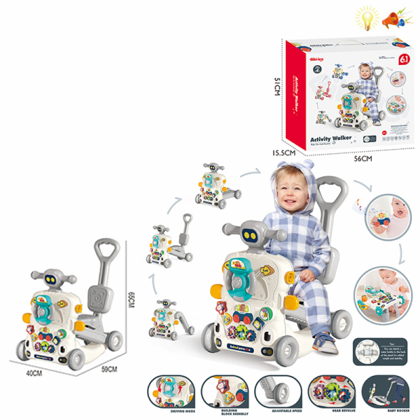 6-in-1 Yikuei Multifunctional Walker,Lights,Sound,IC without language,Plastic【English Packaging】_201563743_hd