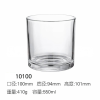 Transparent glass candle holder [10 * 10 * 10.1cm],one colour only,glass【Packaging without Words】_201870273