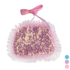 Long sequin lace trapezoidal three-dimensional package with pink, blue, and purple 3 colors 【English Packaging】_201215532