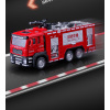 Alloy fire truck, ladder fire truck Pull Back Open Door Lights Sound IC without language With battery Non-transparent wheels Metal【Chinese Packaging】_P02440127_2_m