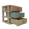 Solid color 3-layer drawer storage box Plastic【English Packaging】_P02508113_3_m