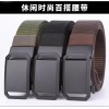 Diagonal nylon automatic buckle pants belt fashion leisure belt,Men,Uni size,woven fabric【Packaging without Words】_P02859153_6_m