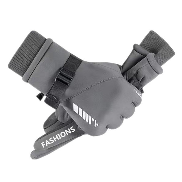 Winter skiing velvet warm gloves