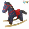 Electric wooden rocking horse With battery Wooden horse Music 【English Packaging】_201278878