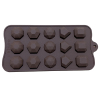 15 pieces of chocolate molds with different shapes,one colour only,Silica gel【English Packaging】_P02550101_6_m