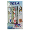 12PCS Children's Toothbrush Mixed Colors,Plastic【English Packaging】_201184667