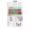 48PCS Colorful Rose Ballpoint Pen,Mix color,Plastic【English Packaging】_P02758663_2_m