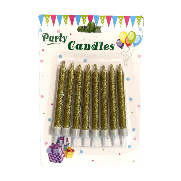 Pack of 8 Colored Candles