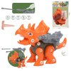 DIY disassembling and assembling double cannon shooting triceratops,Plastic【English Packaging】_201819542