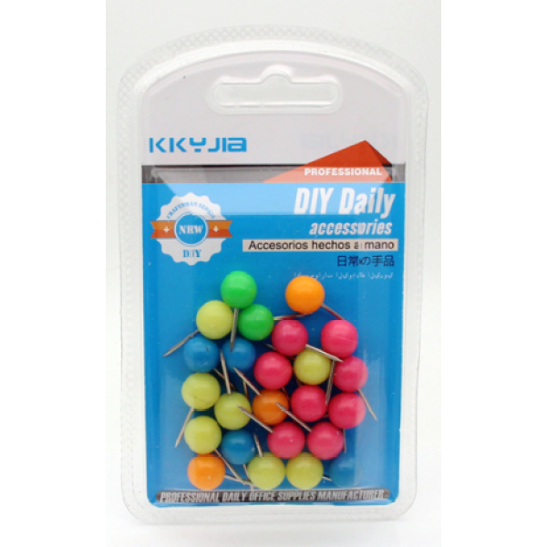 Large Colorful Ball Studs,one colour only,Plastic【English Packaging】_201647480_hd