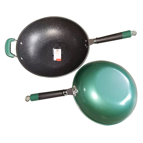 Large iron pot and flat bottomed pot can be used with induction cooker and open flame green