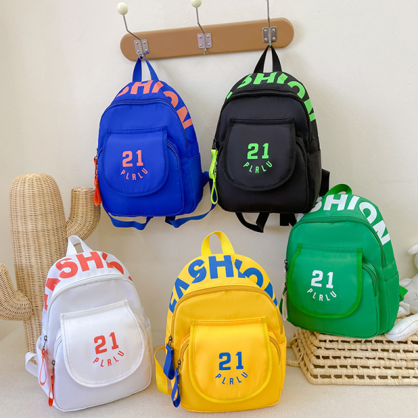 Travel backpack letter backpack monochrome clear yellow [no text packaging]