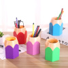 Two-color pencil holder [8.5*6.5*10.5CM,Mix color,Plastic【Packaging without Words】_P02970544_2_m