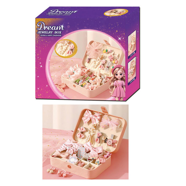 Princess double-layer jewelry box set