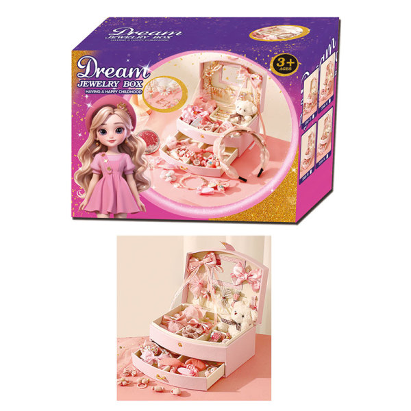 Princess double-layer jewelry box set