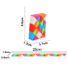 24 отрезка канатной линейки, 6 цветов,Другая форма,Многогранный,пластик【Упаковка на английском языке】_P03127380_4_m